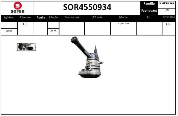 Hydraulic Pump, steering (SOR4550934)
