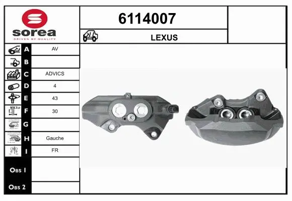 Brake Caliper (6114007)