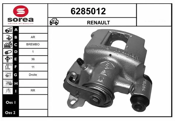 Brake Caliper (6285012)