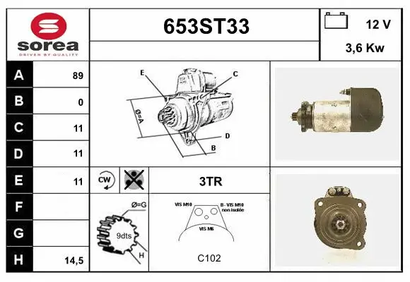 Starter (653ST33)