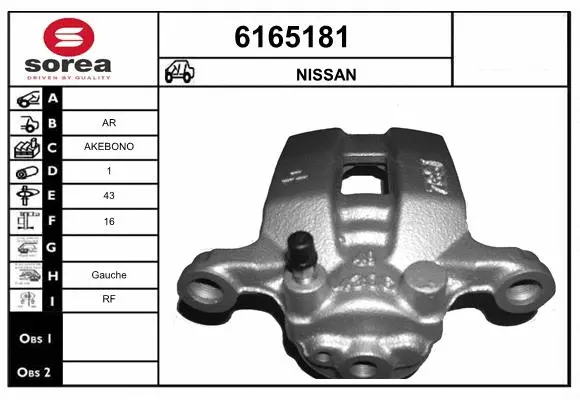 Brake Caliper (6165181)