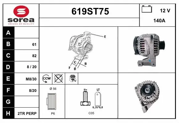 Alternator (619ST75)