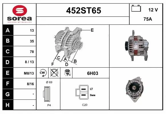 Alternator (452ST65)