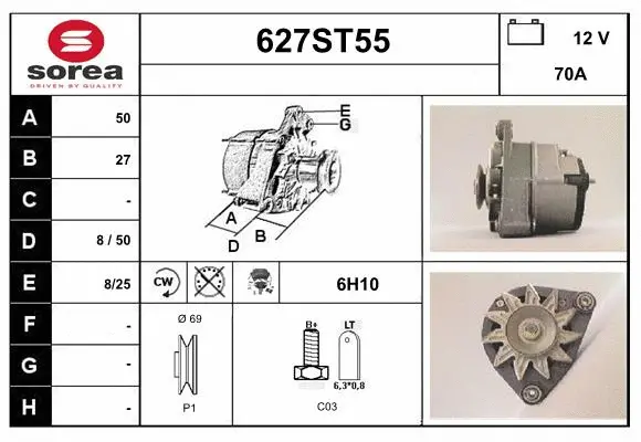 Alternator (627ST55)