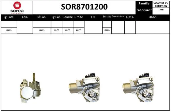 Steering Column (SOR8701200)