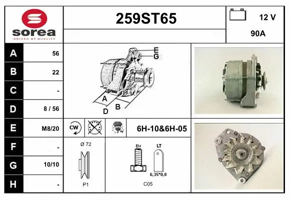 Alternator (259ST65)
