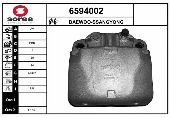 Brake Caliper (6594002)