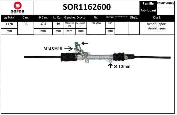 Steering Gear (SOR1162600)