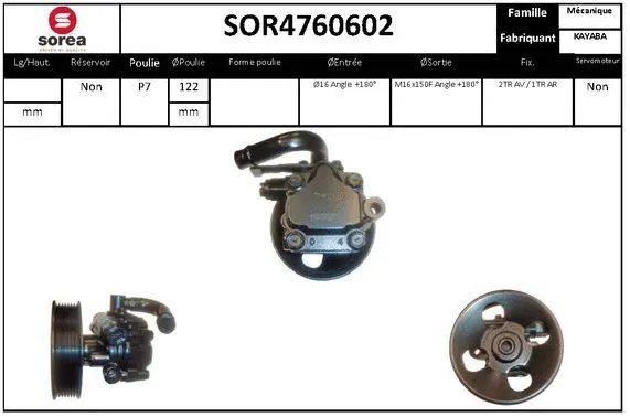 Hydraulic Pump, steering (SOR4760602)