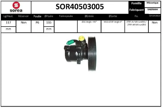 Hydraulic Pump, steering (SOR40503005)