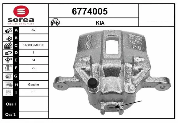 Brake Caliper (6774005)