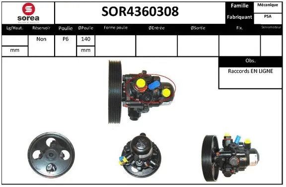 Hydraulic Pump, steering (SOR4360308)