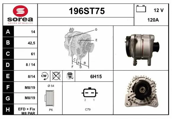 Alternator (196ST75)