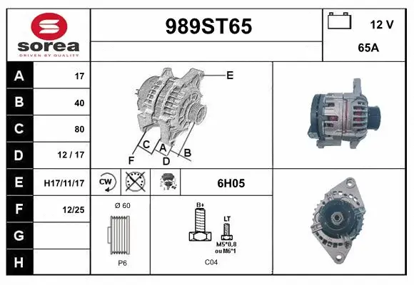 Alternator (989ST65)