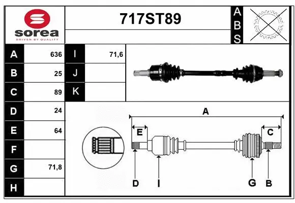 Drive Shaft (717ST89)