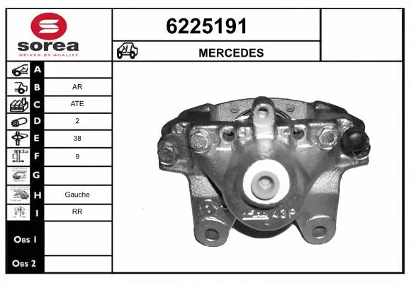 Brake Caliper (6225191)