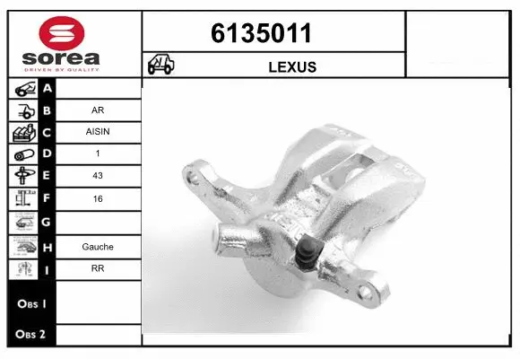 Brake Caliper (6135011)