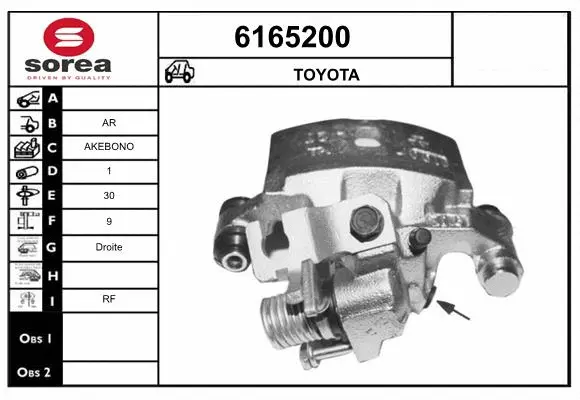 Brake Caliper (6165200)