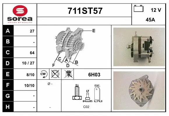 Alternator (711ST57)