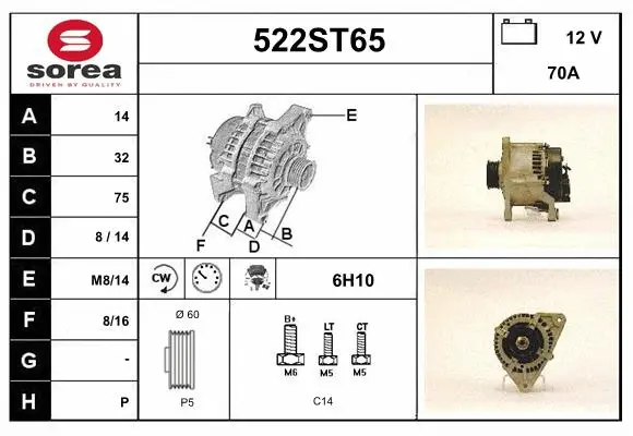 Alternator (522ST65)