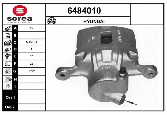 Brake Caliper (6484010)