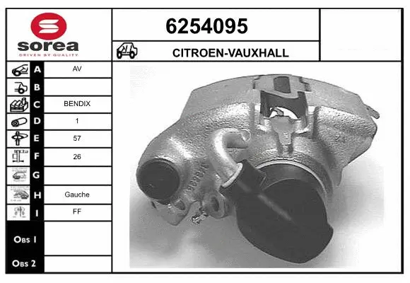 Brake Caliper (6254095)