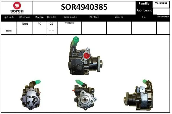Hydraulic Pump, steering (SOR4940385)