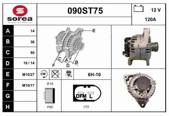 Alternator (090ST75)