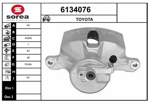 Brake Caliper (6134076)
