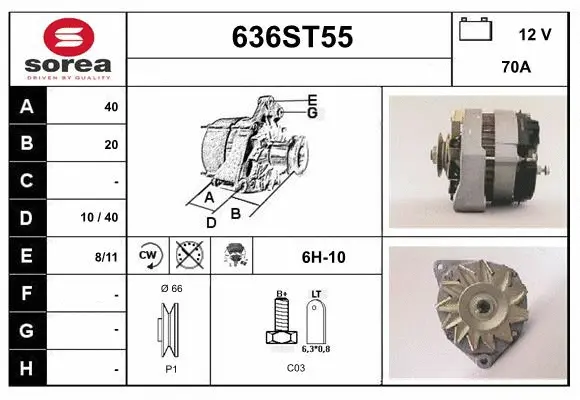 Alternator (636ST55)