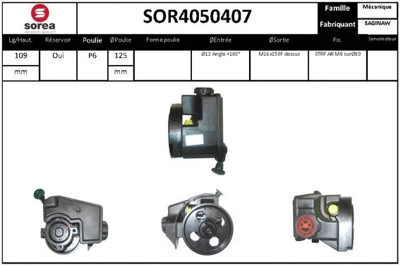 Hydraulic Pump, steering (SOR4050407)