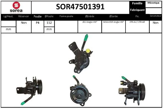 Hydraulic Pump, steering (SOR47501391)