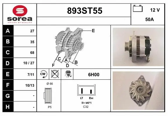 Alternator (893ST55)