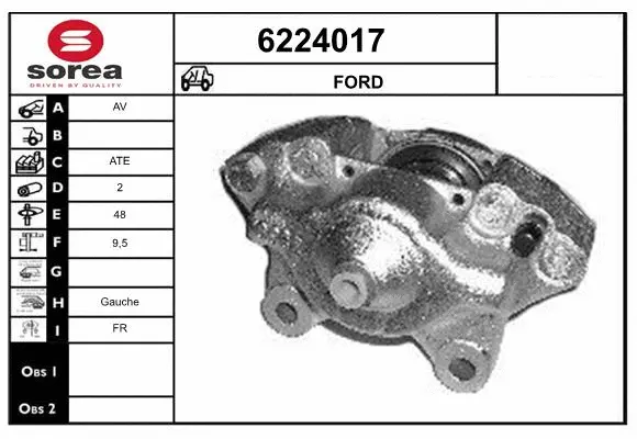 Brake Caliper (6224017)