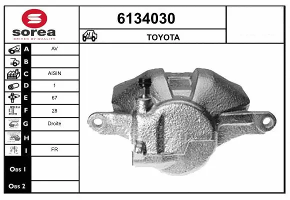 Brake Caliper (6134030)
