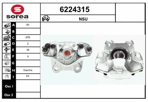 Brake Caliper (6224315)