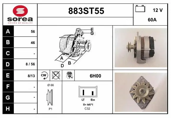 Alternator (883ST55)
