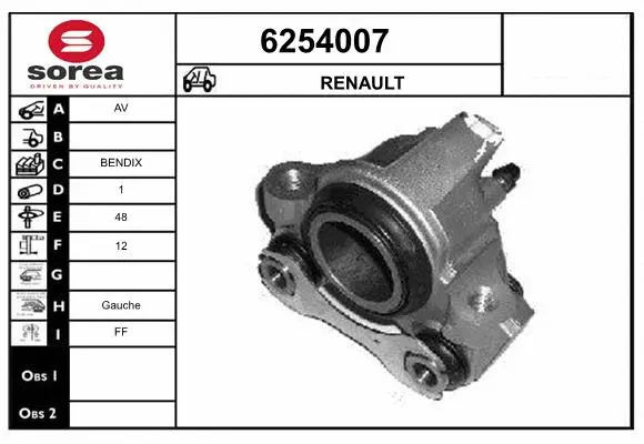 Brake Caliper (6254007)