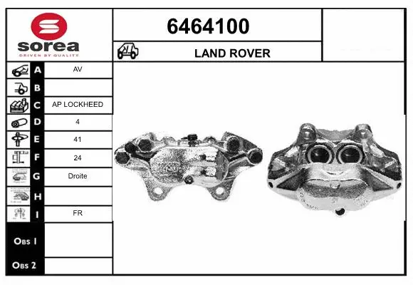 Brake Caliper (6464100)