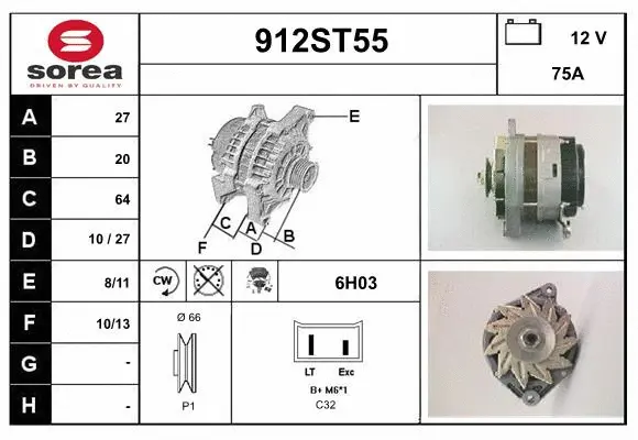 Alternator (912ST55)