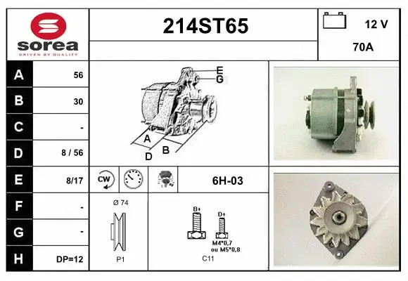 Alternator (214ST65)