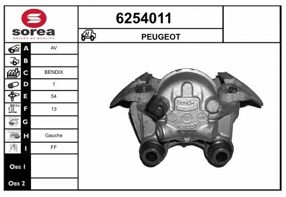 Brake Caliper (6254011)