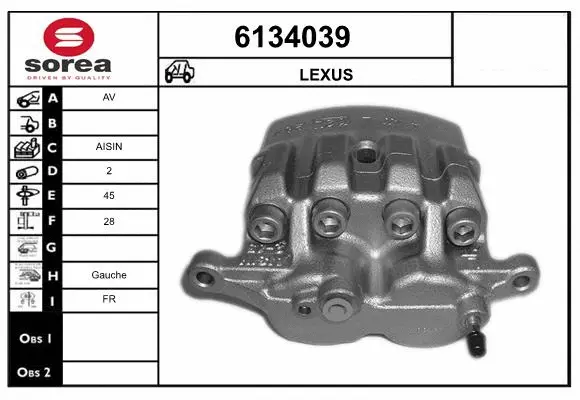 Brake Caliper (6134039)