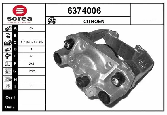 Brake Caliper (6374006)