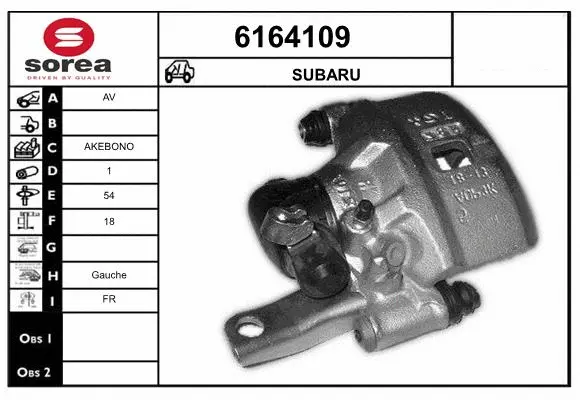 Brake Caliper (6164109)
