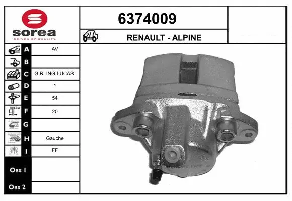 Brake Caliper (6374009)