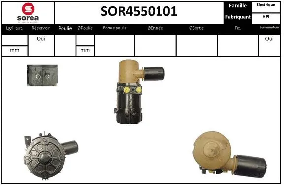 Hydraulic Pump, steering (SOR4550101)