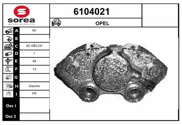 Brake Caliper (6104021)