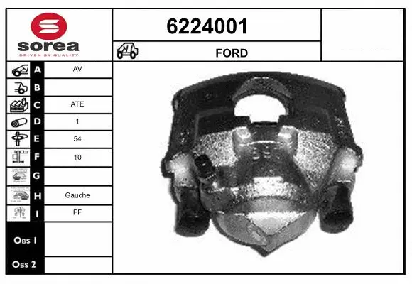 Brake Caliper (6224001)