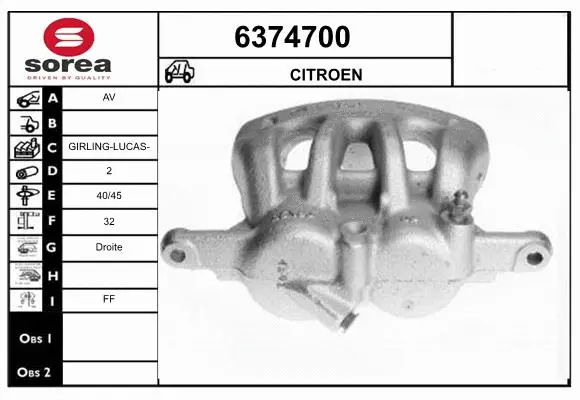 Brake Caliper (6374700)